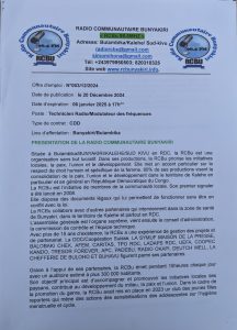 PXL_20250104_0549312103-216x300 Bunyakiri : la RCBu cherche un technicien Radio/modulateur des fréquences